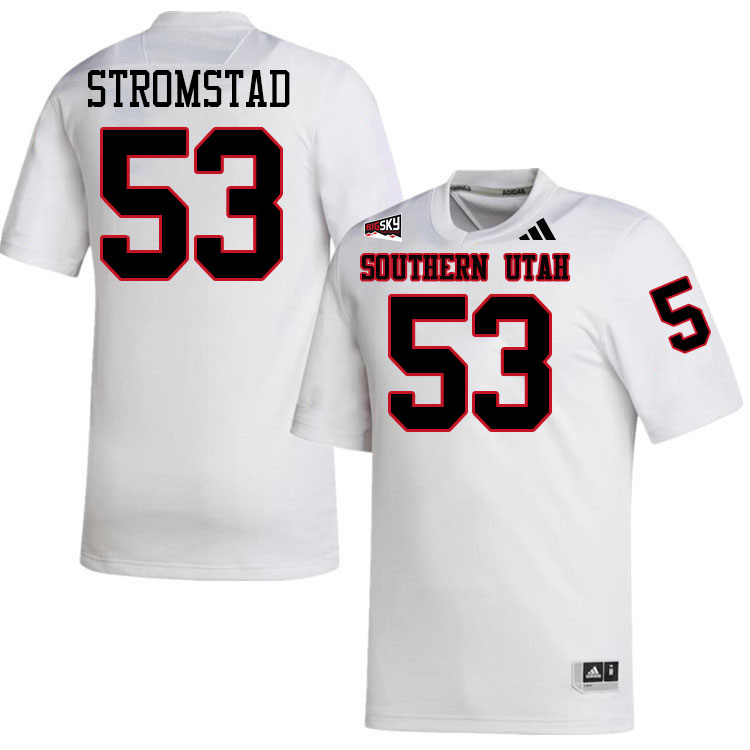 Southern Utah Thunderbirds #53 Mason Stromstad College Football Jerseys,Uniforms Stitched-White
